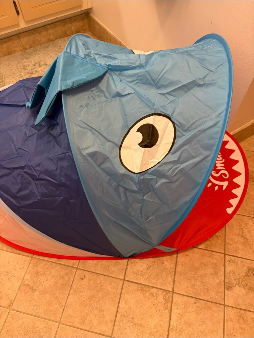 Pop-Up Sun Shelter for Kids - Blue Shark ,